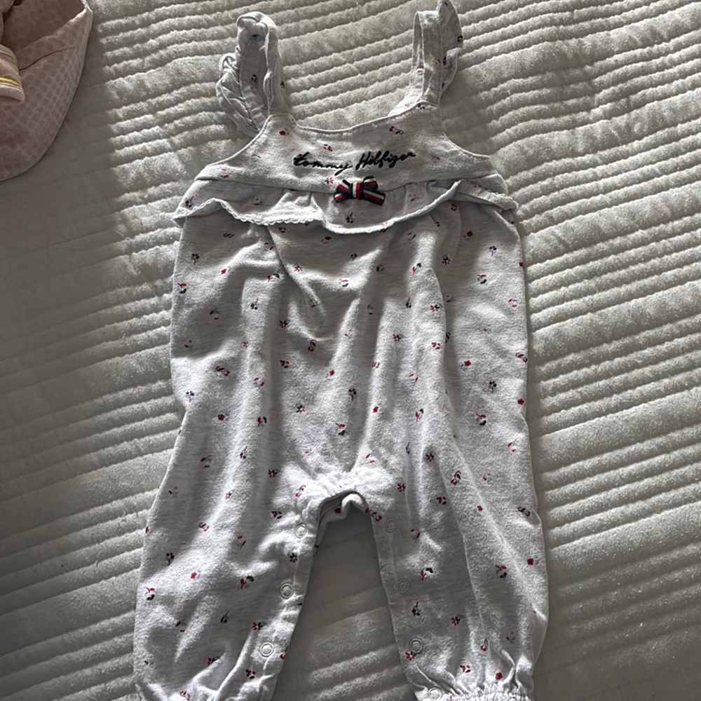 Tommy Hilfiger White and Red Kids Pajama Set